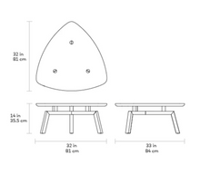 Load image into Gallery viewer, Solana Triangular Coffee Table