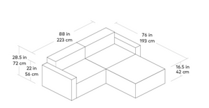 Mix Modular 3 Pc Sectional