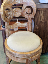 Load image into Gallery viewer, Carved Back Counter Stool