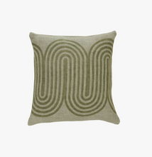 Load image into Gallery viewer, Block Printed Waves Throw Pillow