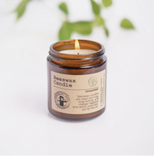 Load image into Gallery viewer, Organic Beeswax Candle Unscented