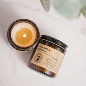 Organic Beeswax Candle Unscented