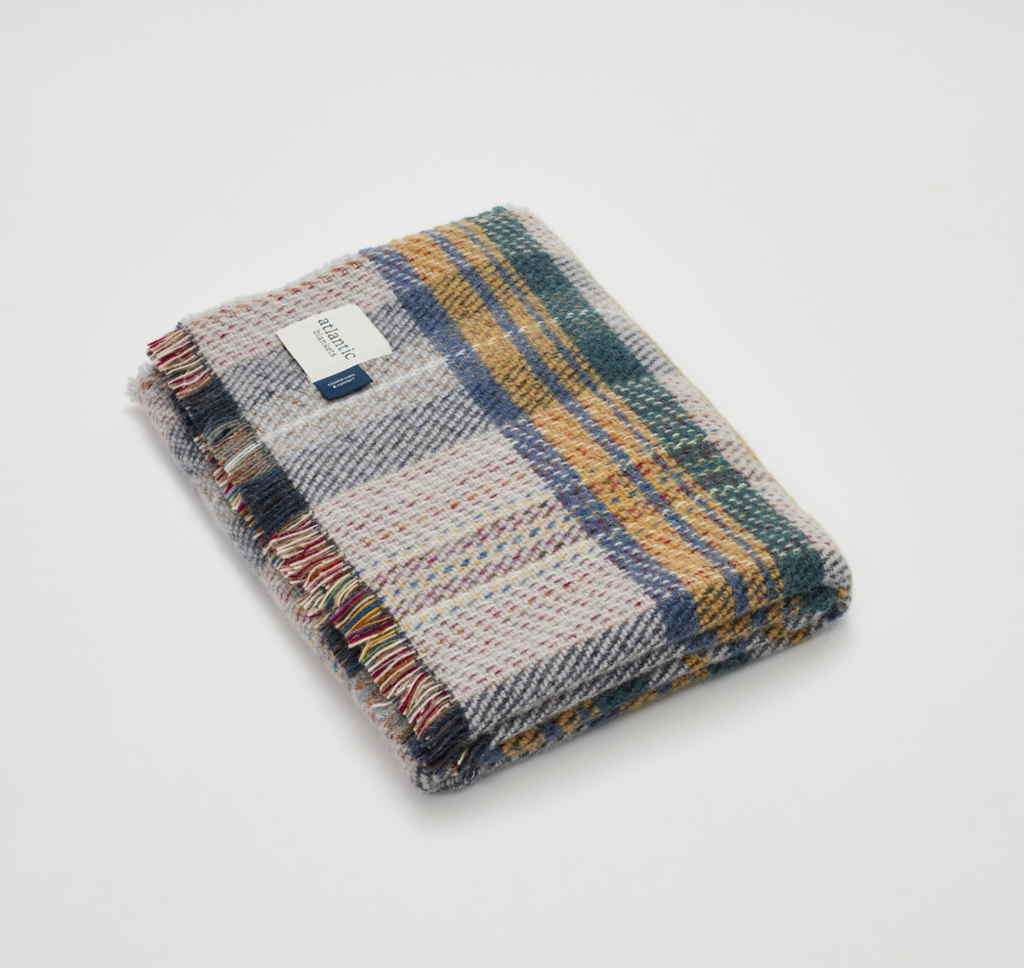 Plaid Recycled Wool Blanket