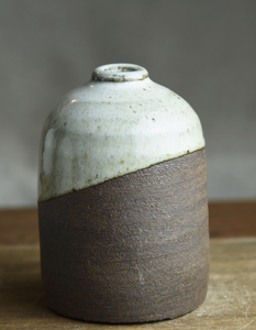 Half Glazed Bud Vase