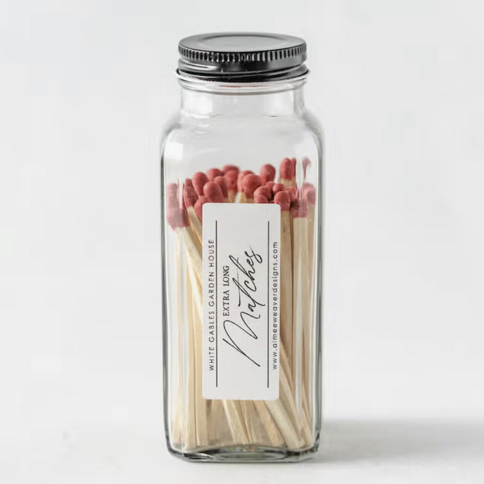 Glass Jar with Matches