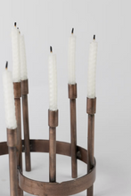 Load image into Gallery viewer, Iron Spiral Menorah
