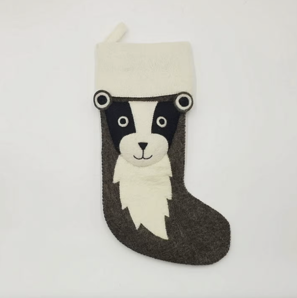 Billy Badger Stocking, Christmas