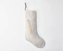 Load image into Gallery viewer, Oatmeal Linen Xmas Stocking