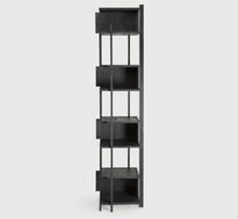 Load image into Gallery viewer, Black Modern Column Bookcase