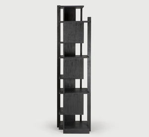 Black Modern Column Bookcase