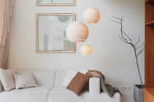 Load image into Gallery viewer, Scraplights Moon Handcrafted Pendant Light